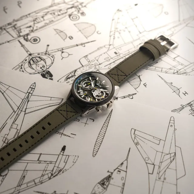 AVI-8 Hawker Harrier Matador Chronograph Viper Green AV412504 Görsel 7