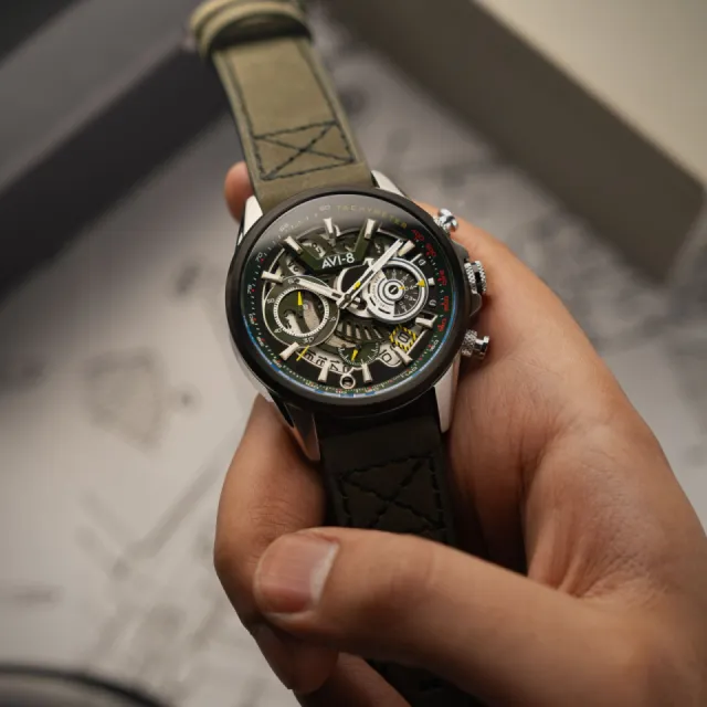 AVI-8 Hawker Harrier Matador Chronograph Viper Green AV412504 Görsel 8