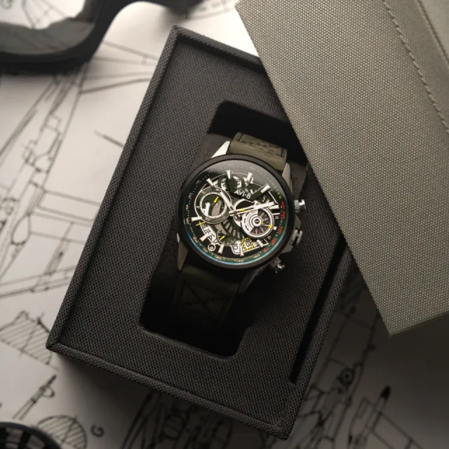 AVI-8 Hawker Harrier Matador Chronograph Viper Green AV412504 Görsel 12