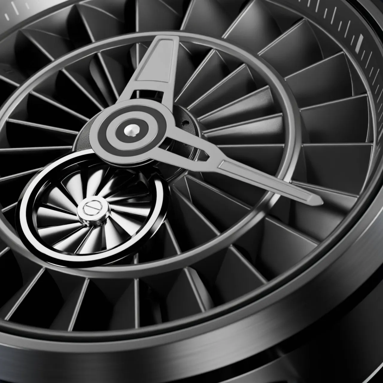 AVI-8 Hawker Harrier Pegasus Otomatik Piston Black AV412701 detay görseli 3