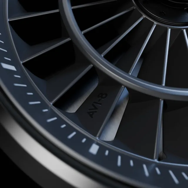 AVI-8 Hawker Harrier Pegasus Otomatik Piston Black AV412701 Görsel 5