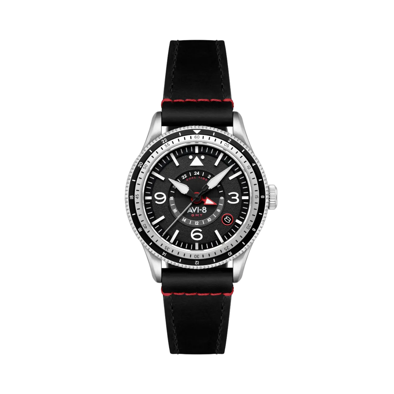 AVI-8 Flyboy Airmaster GMT Automatic Black AV412801