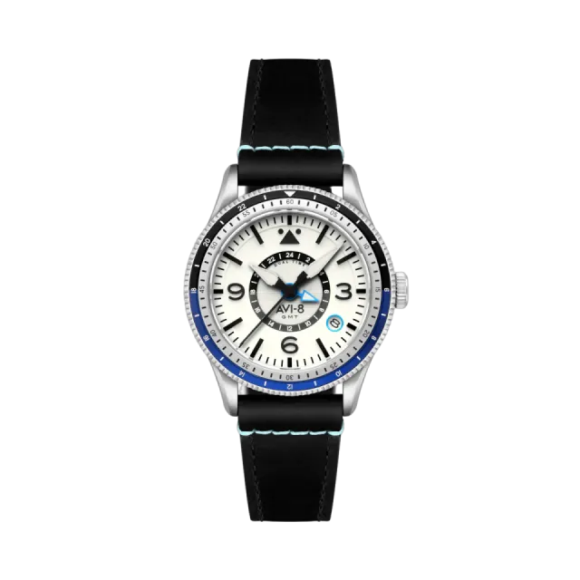 AVI-8 Flyboy Airmaster GMT Automatic White AV412802 Görsel 1