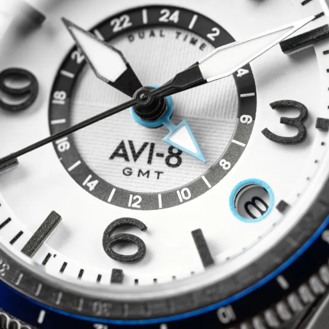 AVI-8 Flyboy Airmaster GMT Automatic White AV412802 Görsel 8