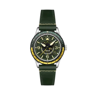 AVI-8 Flyboy Airmaster GMT Automatic Fuselage Green AV412803