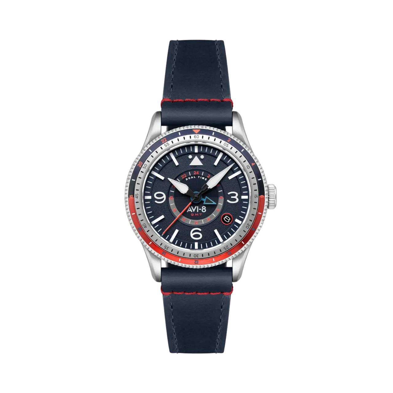 AVI-8 Flyboy Airmaster GMT Automatic Blue AV412804
