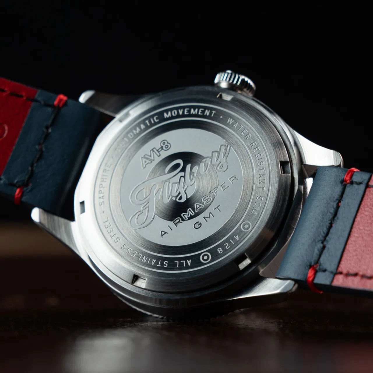 AVI-8 Flyboy Airmaster GMT Automatic Blue AV412804 detay görseli 5