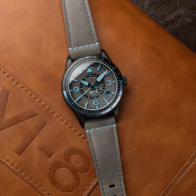 AVI-8 Flyboy Airmaster GMT Automatic Grey AV412805 Görsel 7