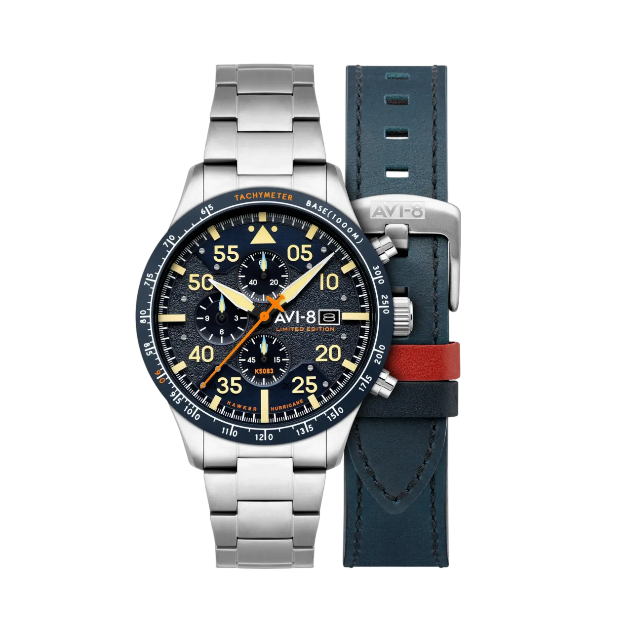 AVI-8 Hawker Hurricane 90th Anniversary Chronograph Limited Edition Blue AV413022