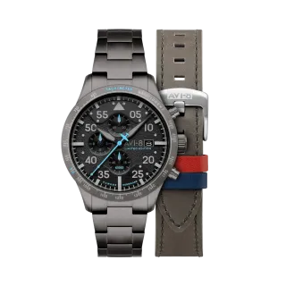 AVI-8 Hawker Hurricane 90th Anniversary Chronograph Limited Edition Hangar Grey AV413044