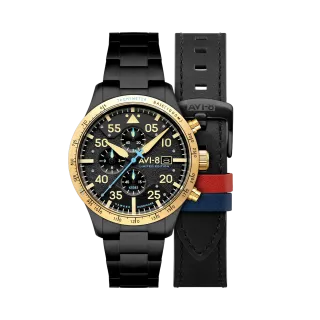 AVI-8 Hawker Hurricane 90th Anniversary Chronograph Limited Edition Altitude Black AV413055