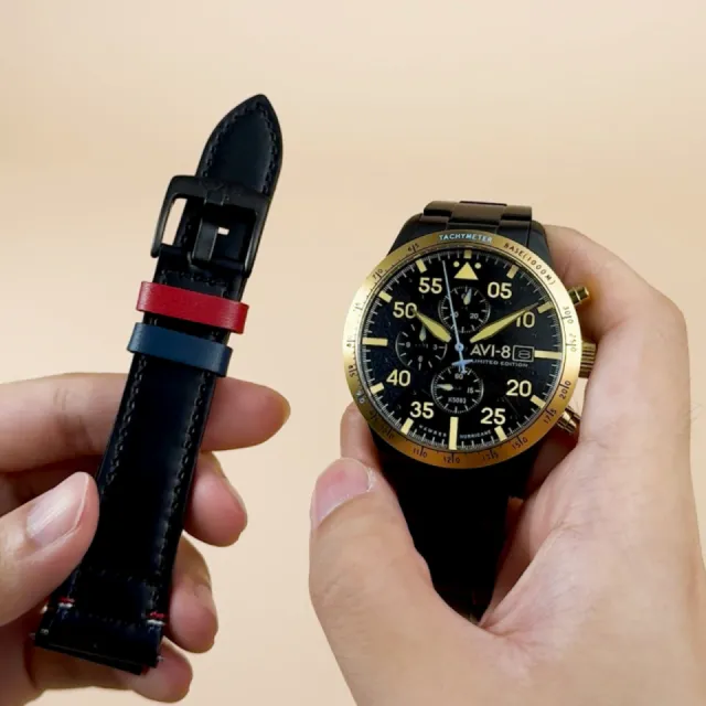 AVI-8 Hawker Hurricane 90th Anniversary Chronograph Limited Edition Altitude Black AV413055 Görsel 2