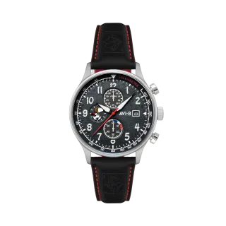 AVI-8 Hawker Hurricane Classic Chronograph Peanuts Snoopy Flying Ace Limited Edition Black AV413201