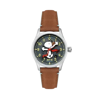 AVI-8 Flyboy Engineer Automatic Peanuts Snoopy Flying Ace Limited Edition Grey AV413303