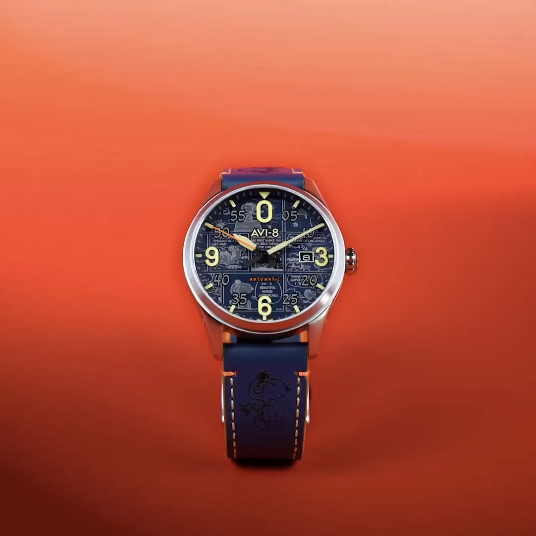AVI-8 Spitfire Smith Automatic Blue Beagle AV413401 detay görseli 1