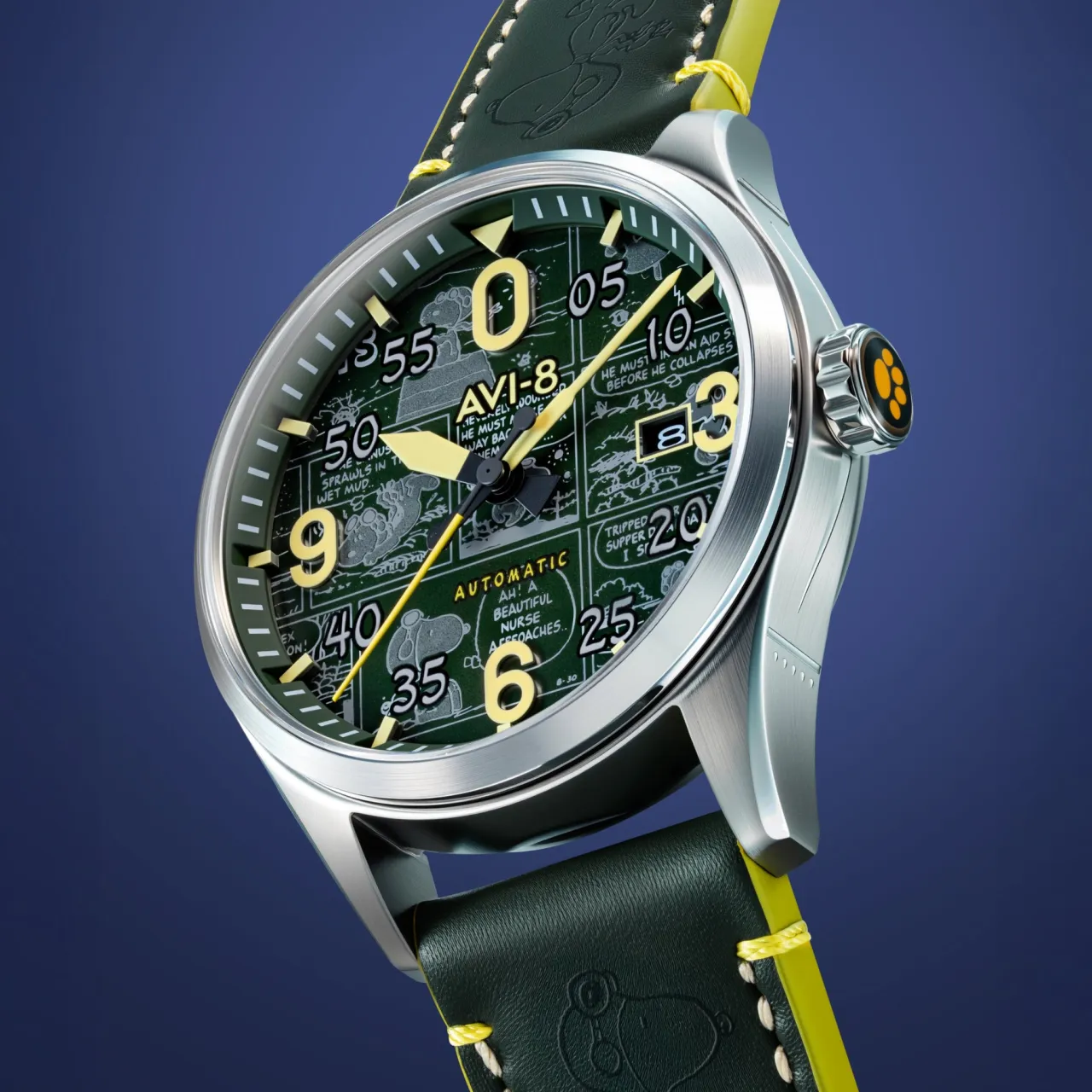 AVI-8 Spitfire Smith Otomatik Yeşil AV413402 detay görseli 3