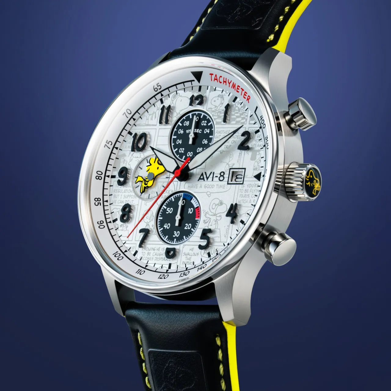 AVI-8 Hawker Hurricane Classic Chronograph Woodstock White AV413501 detay görseli 3