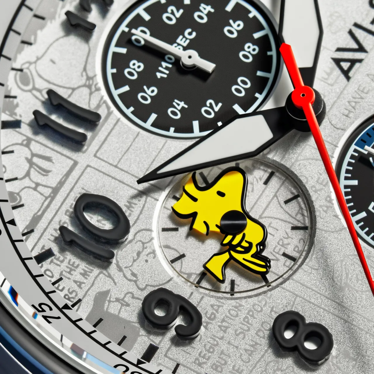 AVI-8 Hawker Hurricane Classic Chronograph Woodstock White AV413501 detay görseli 5
