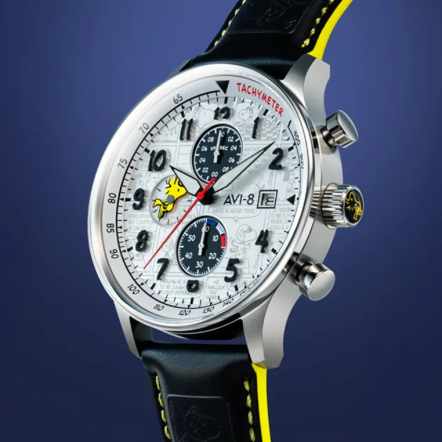 AVI-8 Hawker Hurricane Classic Chronograph Woodstock White AV413501 Görsel 4