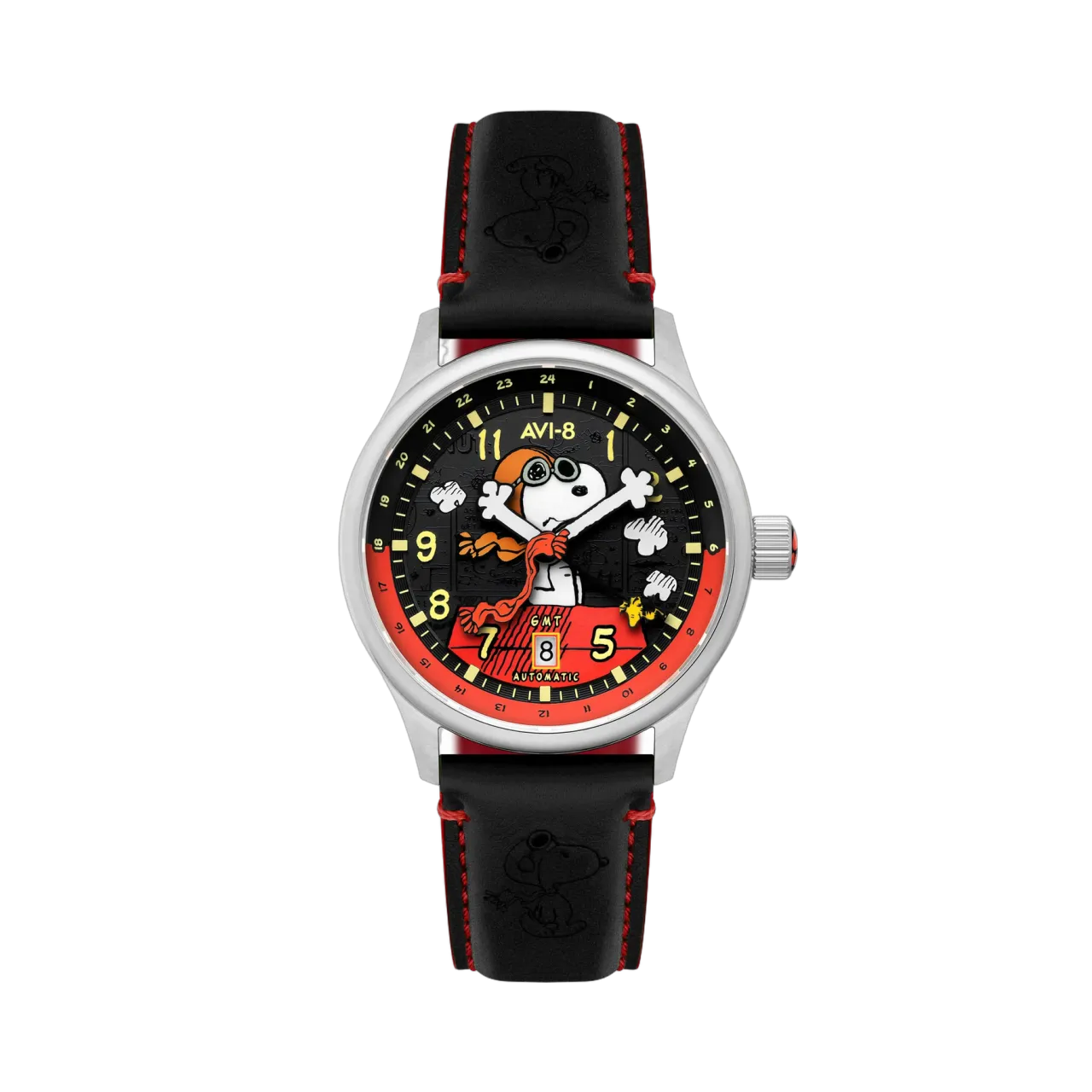 AVI-8 Hawker Hurricane Kent GMT Automatic Black AV413601