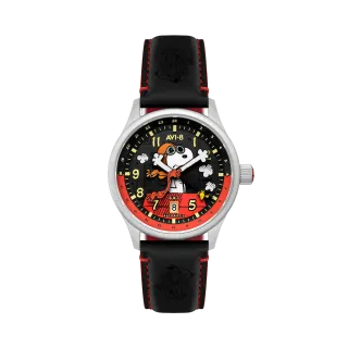 AVI-8 Hawker Hurricane Kent GMT Automatic Black AV413601