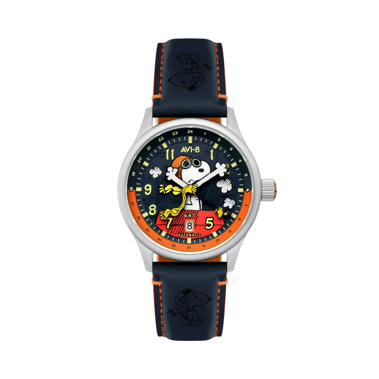 AVI-8 Hawker Hurricane Kent GMT Otomatik Mavi AV413602