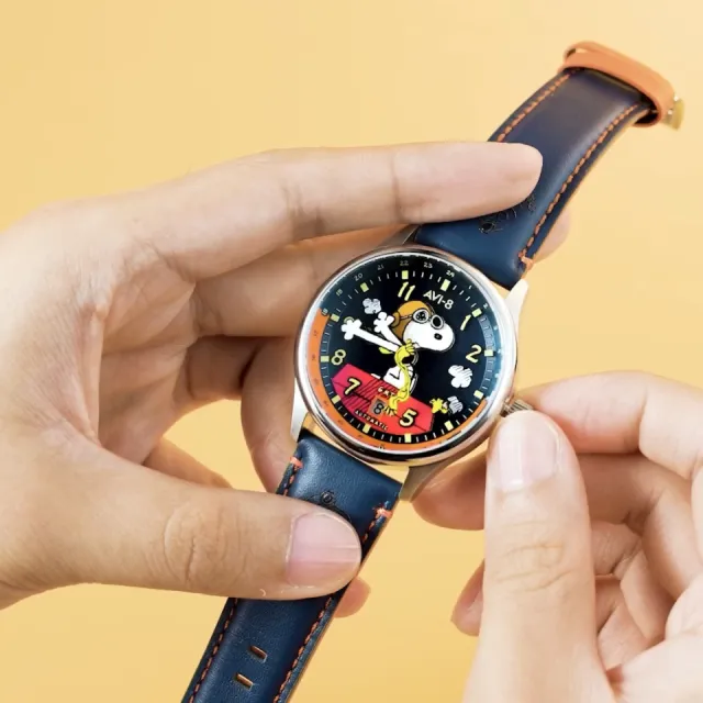 AVI-8 Hawker Hurricane Kent GMT Otomatik Mavi AV413602 Görsel 2