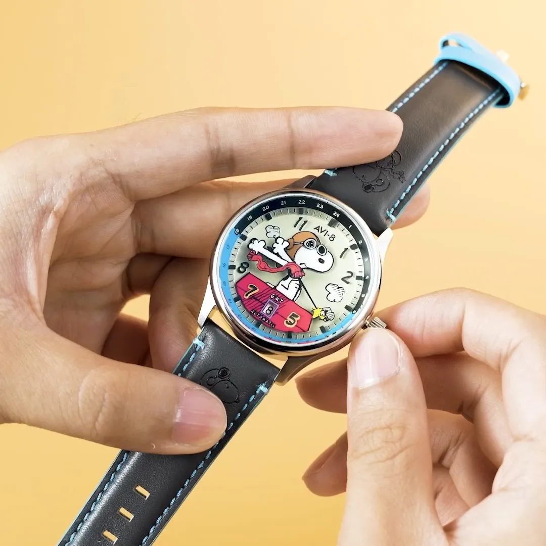 AVI-8 Hawker Hurricane Kent GMT Automatic Cream AV413603 detay görseli 1