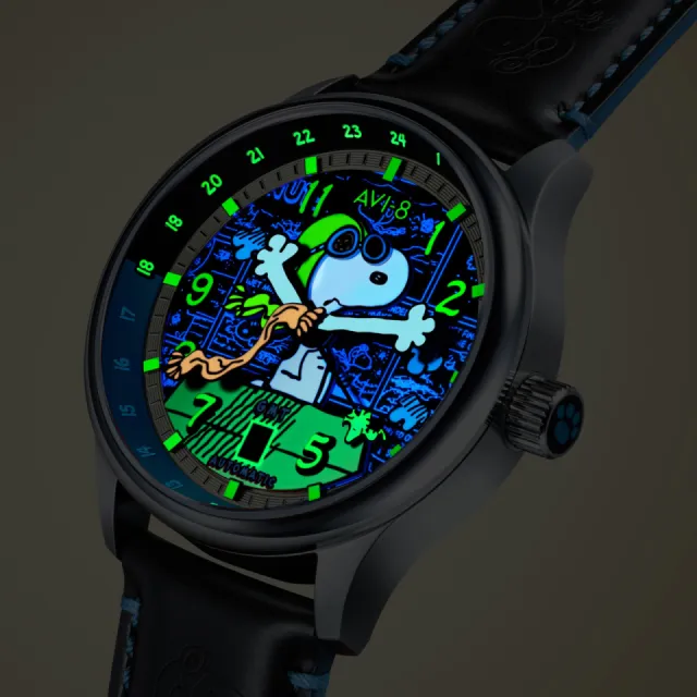 AVI-8 Hawker Hurricane Kent GMT Automatic Cream AV413603 Görsel 4