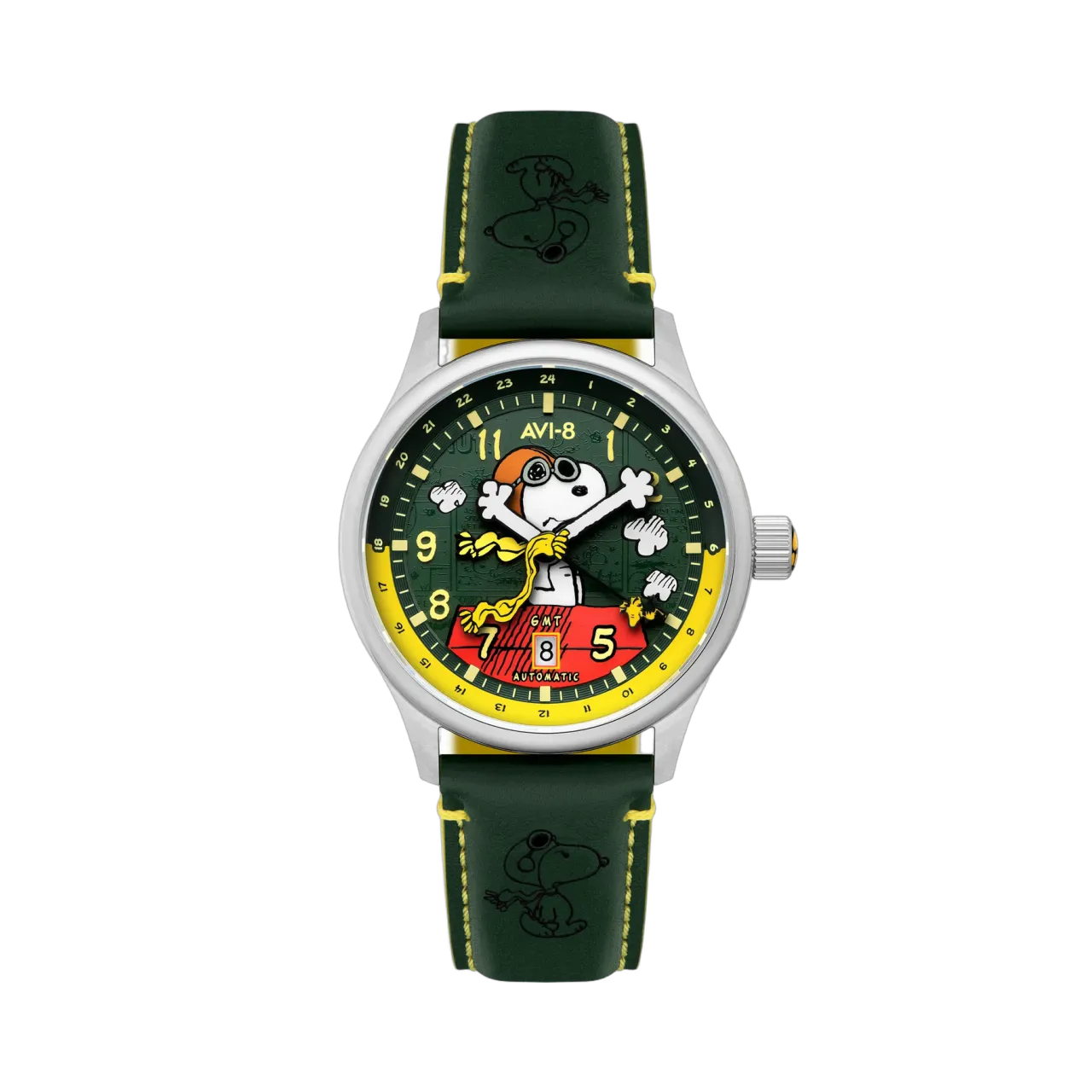 AVI-8 Hawker Hurricane Kent GMT Automatic Green AV413604