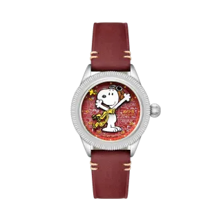 AVI-8 Flyboy Airmaster 40 Meca-quartz Peanuts Snoopy Flying Ace Limited Edition Doghouse Red AV413802