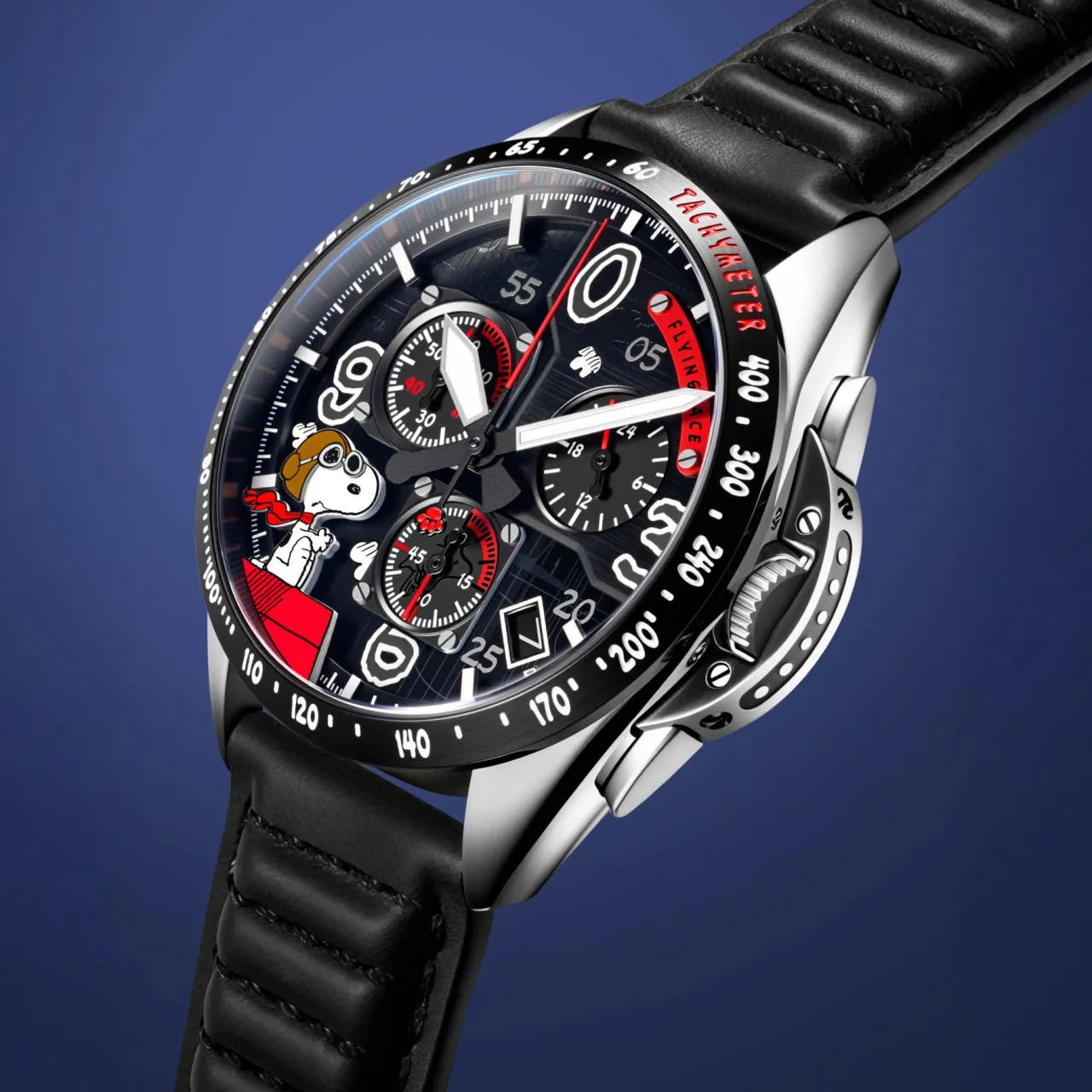 AVI-8 P-51 Mustang Blakeslee Chronograph Black AV414001 detay görseli 3
