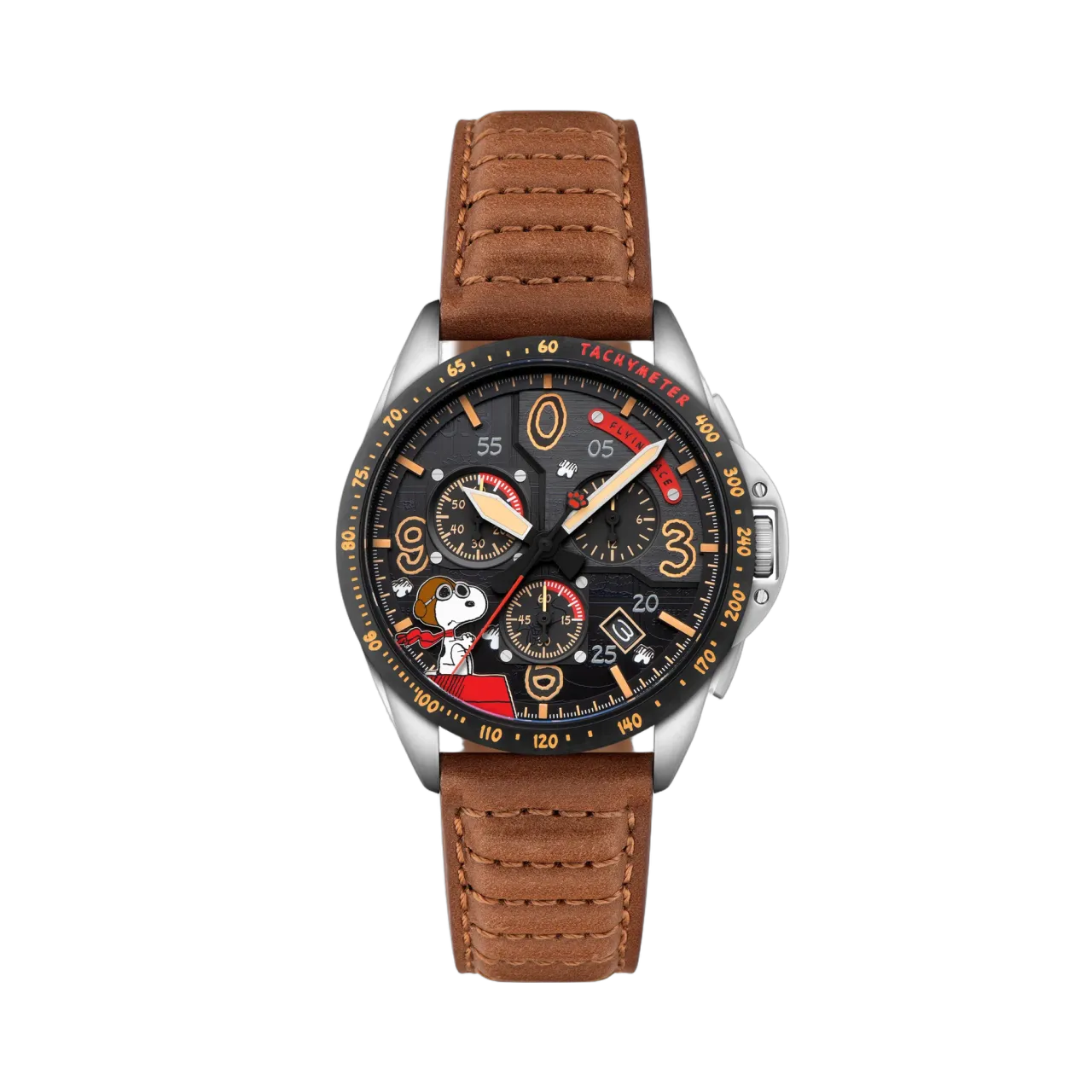 AVI-8 P-51 Mustang Blakeslee Chronograph Biplane Brown AV414002