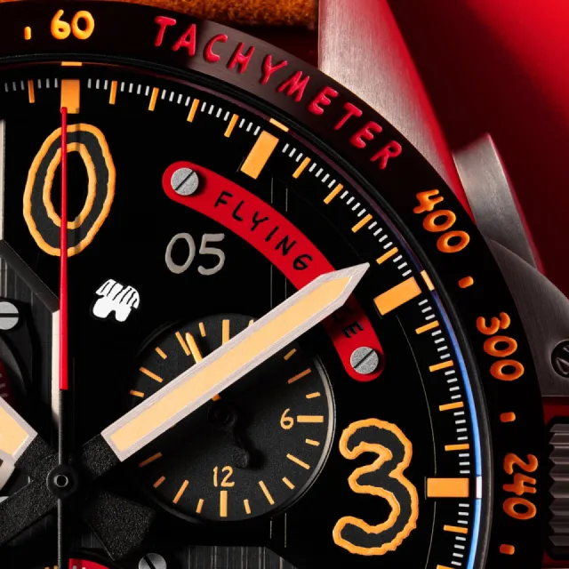 AVI-8 P-51 Mustang Blakeslee Chronograph Biplane Brown AV414002 Görsel 7