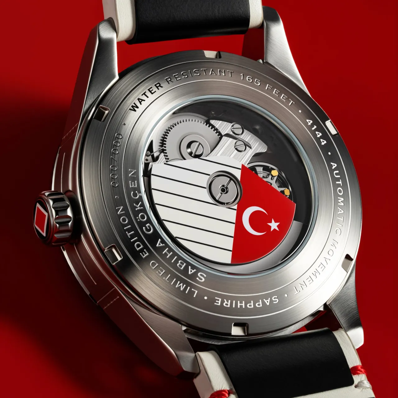 AVI-8 Spitfire Sabiha Gökçen 24 Hour Automatic Black AV414401 detay görseli 5
