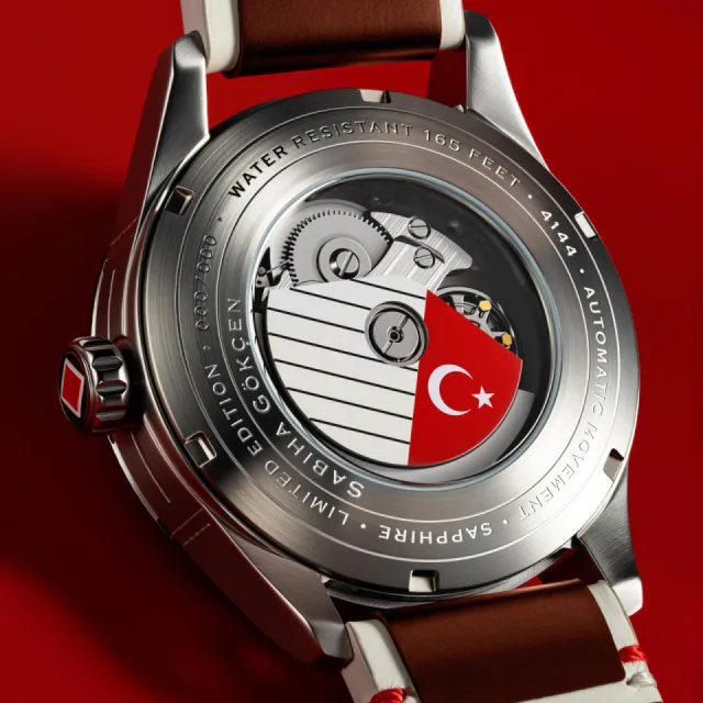 AVI-8 Spitfire Sabiha Gökçen 24 Hour Automatic Red AV414402 Görsel 6