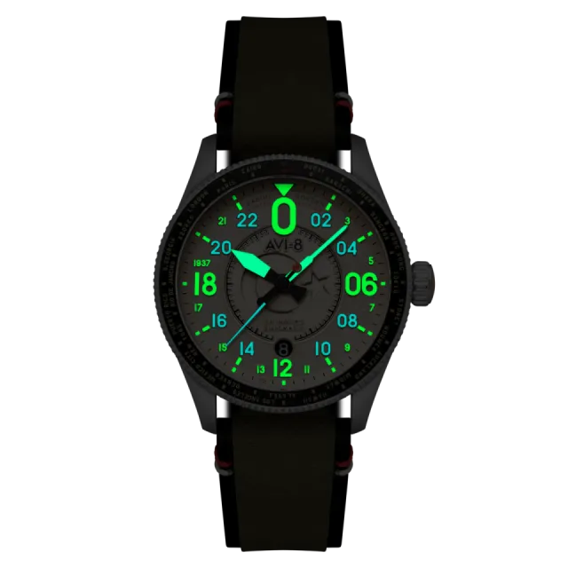 AVI-8 Spitfire Sabiha Gökçen 24 Hour Automatic Gökçen Khaki AV414403 Görsel 7