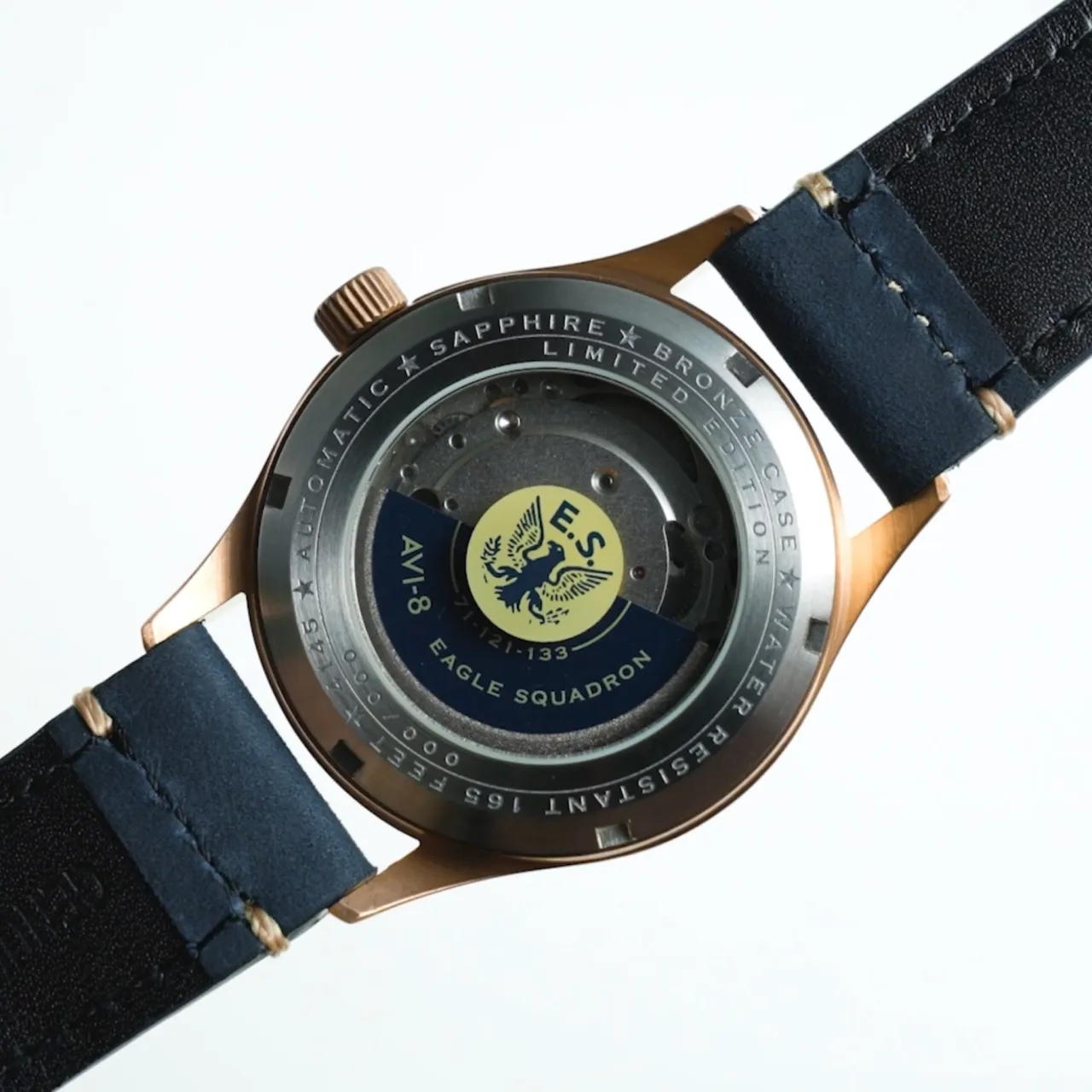 AVI-8 Flyboy Eagle Squadron Automatic Bronze Black AV414501 detay görseli 1