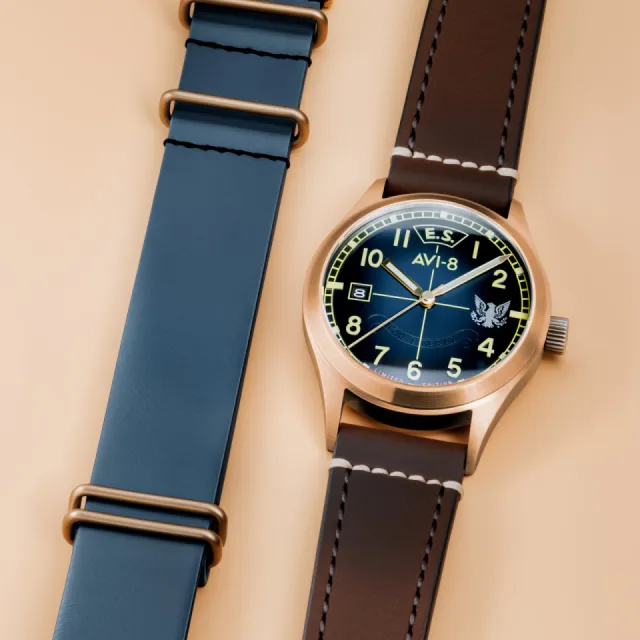 AVI-8 Flyboy Eagle Squadron Otomatik Mavi AV414502 Görsel 4