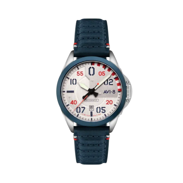 AVI-8 P-51 Mustang Hitchcock Automatic Silver AV414601 Görsel 1