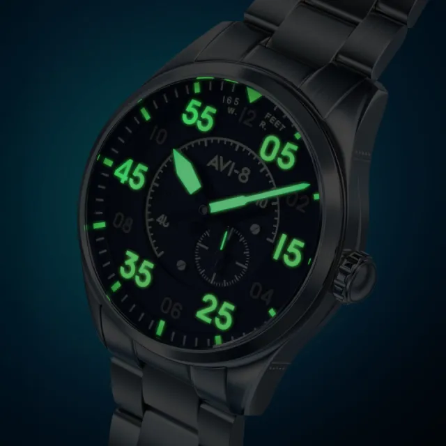 AVI-8 Spitfire Type 300 Automatic Blue AV414711 Görsel 6