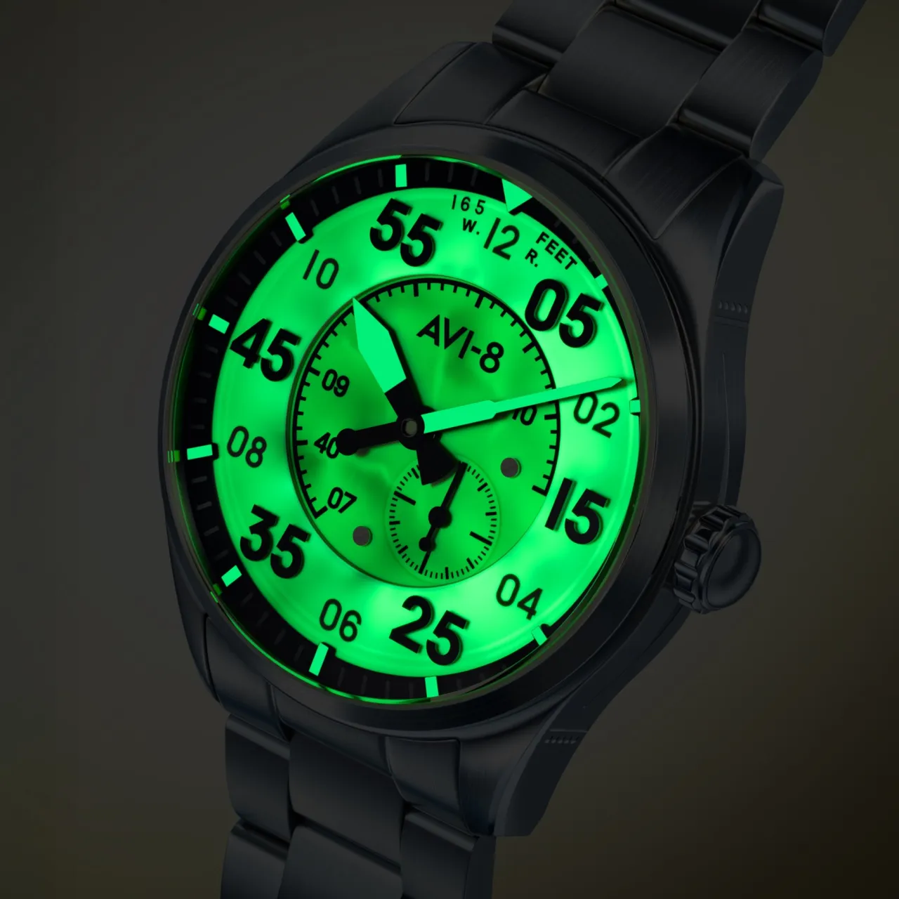 AVI-8 Spitfire Type 300 Automatic Cream AV414733 detay görseli 5