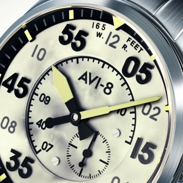 AVI-8 Spitfire Type 300 Automatic Cream AV414733 Görsel 3