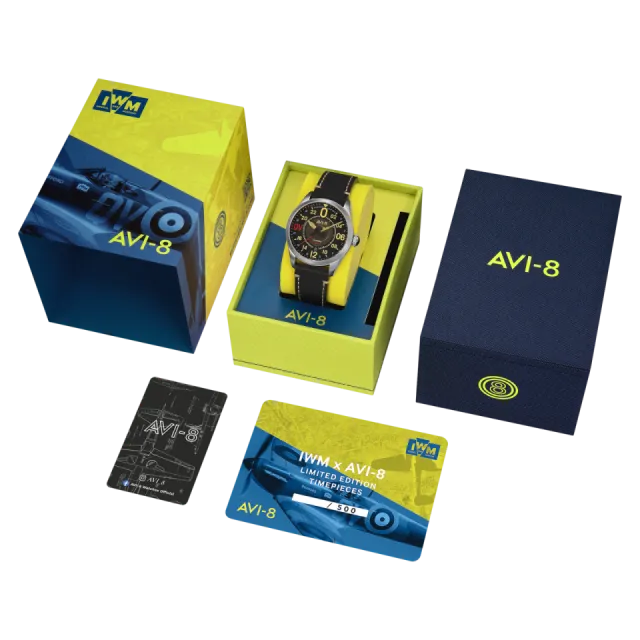 AVI-8 Spitfire N3200 Imperial War Museums 24 Hour Automatic Limited Edition AV414901 Görsel 8