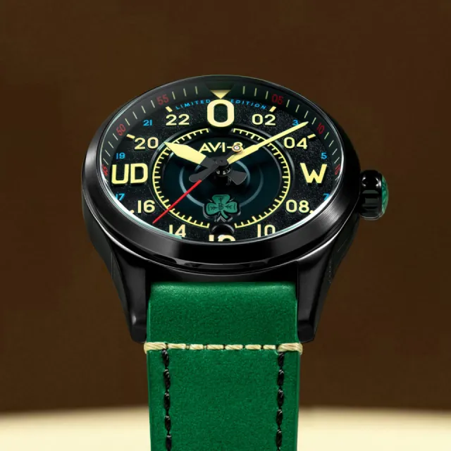 AVI-8 Spitfire Smith 24 Hour Automatic Paddy Green AV415401 Görsel 6