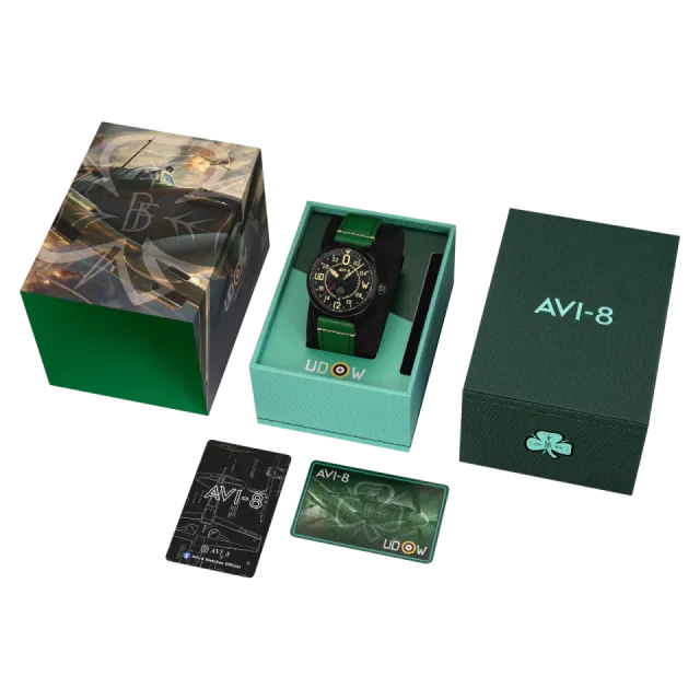 AVI-8 Spitfire Smith 24 Hour Automatic Paddy Green AV415401 Görsel 10