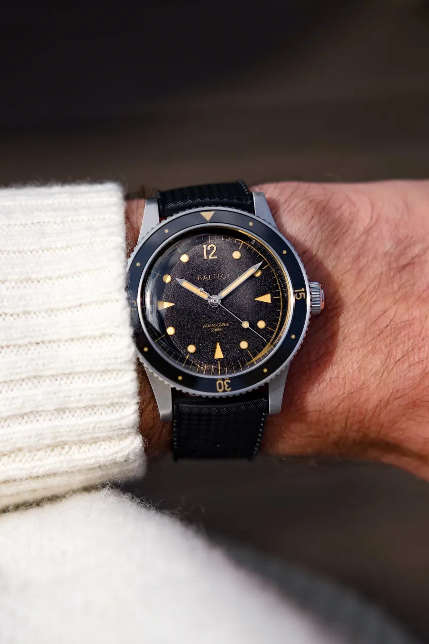 Baltic Aquascaphe Classic Black Gilt Otomatik detay görseli 2