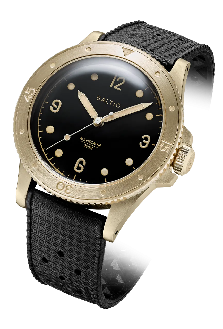 Baltic Aquascaphe Bronze Black Otomatik detay görseli 1