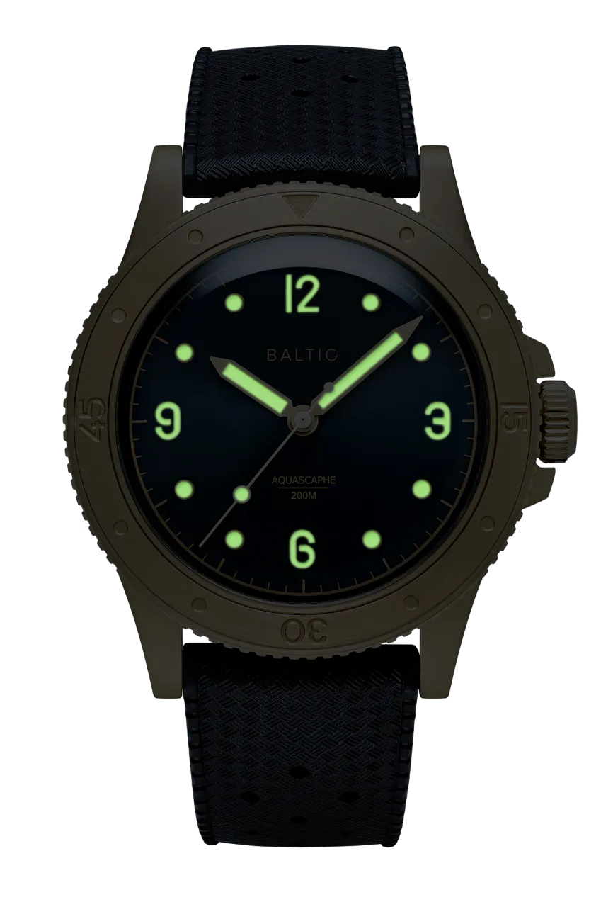 Baltic Aquascaphe Bronze Blue Gilt Otomatik detay görseli 3