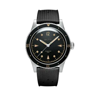 Baltic Aquascaphe Classic Black Gilt Otomatik